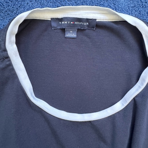 Tommy Hilfiger blue & white short sleeve dress-size M - Picture 10 of 10